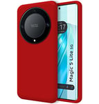 Coque en Silicone Liquide Ultra Souple pour Huawei Honor Magic 5 Lite 5G Rouge