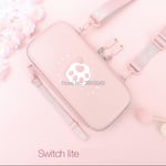 Interrupteur rose lite-Coque Rigide Portable Pour Nintendo Switch Lite, Sac De Rangement Pour Console Ns, Acc