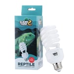 LUCKY HERP UVA UVB Reptile Light 5.0, Tropical UVB 100 Compact Fluorescent Lamp 23W