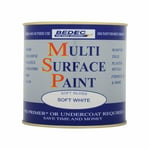 BEDEC MULTI SURFACE PAINT MSP SOFT GLOSS SOFT WHITE 2.5L