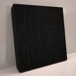 Ljudabsorbent till vägg - 3D Wave Gloss 50x50cm Vit högblank