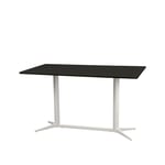 Cane-Line - Cafebordsunderrede rekt. - Drop - Sand/bordsskiva 130X75 cm - Drop - Lava Grey - Småbord & Sidobord utomhus - Grå
