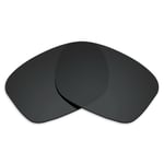 Hawkry Polarized Replacement Lenses for-Oakley Sliver Sunglass Stealth Black
