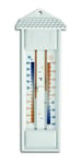 TFA Dostmann thermomètre analogique Maxima-Minima, 10.3014.02.01, résistant aux intempéries, Blanc