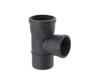 Geberit Silent Pro Grenrør 87,5° Pp Mx 110/75Mm Stikmf Sort
