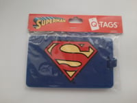 DC Super Hero Luggage Tag blue Superman luggage tag superman logo NEW