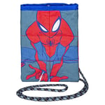 CERDÁ LIFE'S LITTLE MOMENTS Spiderman Children's Phone Bag - Zip Closure - 13 x 28 x 1 cm - Small Bag with Drawstring Handle - Ideal for Carrying Around Neck - Original Product Designed in Spain