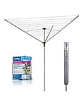 Minky Easybreeze 35m 3 Arm Outdoor Airer Plus Deluxe Rotary Cover