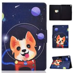 Bspring Case Fit New iPad 7th Generation 10.2" 2019 / iPad 10.2 Case, Slim Lightweight Smart Shell Stand Cover with TPU Back Protector for iPad 10.2 2019(Auto Wake/Sleep) Space Dog