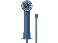 Baseus Flyer Turbine bærbar håndholdt vifte + Lightning-kabel (blå)
