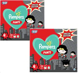 Pampers Baby Dry Nappy Pants Dc Super Heroe Size 4, 144 Nappies, Limited Edition