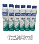 Sanex Men Skin Health Sensitive Anti-irritation 24h Anti-Perspirant 6x200ml