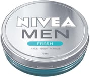 NIVEA MEN FRESH Gel (75ml), Refreshing All-Purpose Moisturising Cream, Ultralig