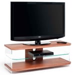 AVF AI110W Air Walnut, Acrylic & Glass TV Unit For TVs up to 55"
