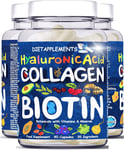 Marine Collagen Type1&3 1800mg Biotin 10000mcg serving Hyaluronic Acid Superfood
