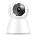 Velaurs Home Ptz Camera, Cloud Storage Wifi 2-Way Intercom Surveillance Camera, 720P Babycam For Home With Night Vision(British regulatory)