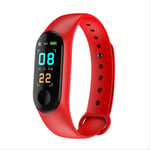 XSHIYQ Smart Wrist Watch Digital Watch Blood Pressure Sleep Heart Rate Monitor Sport Waterproof Smart Band Bracelet As shown Red