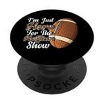 I'm Just Here For The Halftime Show Game Day Sports Fan PopSockets PopGrip Interchangeable