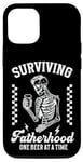 iPhone 15 Pro Surviving Fatherhood,One Beer At A Time,Funny Beer Lover Dad Case