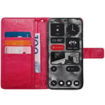 Lommebokdeksel 3-kort Nothing Phone (2) - Rosa