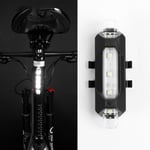 Cykelljus LED vattentät bakljus bakre USB uppladdningsbar B White