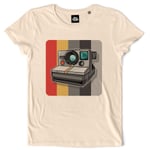 Teetown - T Shirt Femme - Oldschool Polaroid - Kodak 90's Pellicule Photo Canon Argentique - 100% Coton Bio