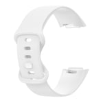 Silikonklokkerem for Fitbit Charge 5 Charge 6 Hvit S