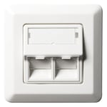 Elko RS Modularuttag vinklat Cat6 UTP Komplett (1x8 1st datauttag)