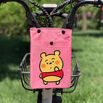 Generies Electric Car Bag Bicycle Small Bag Front Storage Bag Storage Charter Handle Bag Large Capacity 2L Pink little dimensional yellow bear