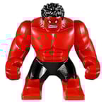 Superhjälte Röd Hulk Big Block Minifigur Rollspel Leksaker För Barn 7.5cm
