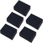 Rengöringssvamp Nano Korund Skursvamp för Skrubbning Kök Badrum Grytor Stekpannor Diskning Diskar Redskap Svampar (Svart) 5-pack