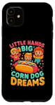 Coque pour iPhone 11 Little Hands Big Corn Dog Dreams Corndog Saucisse Hot Dog