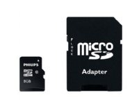 Philips FM08MP45B - Flash-minneskort (adapter, microSDHC till SD inkluderad) - 8 GB - Class 10 - microSDHC UHS-I