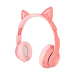 Cat Ear Kids BT Headphones Wireless Wired Mode Foldable BT Headset With Mic BLW