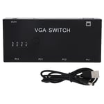 VGA Switch 4 In 1 Ut VGA Splitter Switch Box Videokonverter för VGA/XVGA/SVGA/UXGA