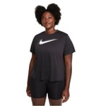 Nike Dri-Fit Swoosh Run T-shirt Dam Stl. S - Lätt och snabbtorkande löpartröja för optimal komfort under träning