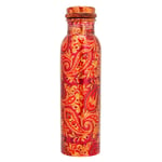 Copper Water Bottle Traveller's 100 % Pure Copper Water Bottle Joint Free-Ayurveda Health Benefits Copper Stylish Bottle