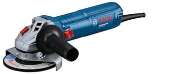 Bosch Professional Corded Angle Grinder GWS 12-125 (110 V, disc Ø: 125mm, Auxiliary Handle, incl. Protective Guard, Backing Flange, Locking nut, Two-Hole Spanner)