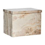 Lene Bjerre Ellia förvaringslåda marmor 16,5x11,5 cm Linen
