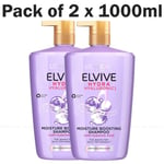 L'oreal Elvive Hydra Hyaluronic Restoring Moisture Boosting Shampoo Pack 2 x 1L