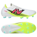 New Balance Furon V7 Pro Fg - Vit/lila/neon - Gräs (Fg), storlek 39½