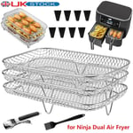 Air Fryer Accessories for Ninja Dual Air Fryer AF300UK, AF400UK, DZ201, DZ401
