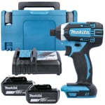 Makita DTD152 18V LXT Cordless Impact Driver With 2 x 5.0Ah Batteries, Charge...