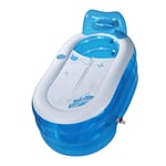 Baignoire gonflable adulte Spa balnéothérapie Hickened Baril De Bain De  Plage Baignoire Double Pliable PVC + Pompe à air électrique