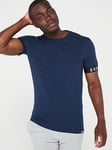 Dsquared2 Underwear Sleeve Band Logo Crew T-shirt, Navy, Size 2Xl, Men
