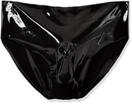The Latex Collection Men's 29501541731 Latex Briefs with Dildo XL, Black (Nero 001), X-Large