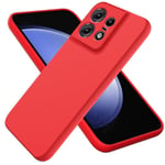 Liquid silikondeksel Motorola Edge 50 Pro - Rød
