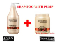 STAPIZ Sleek Line REPAIR- SET HAIR MASK & SHAMPOO WITH SILK PROTEINS