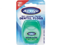 Active Oral Care Dental floss improved waxed mint with fluoride - 722035