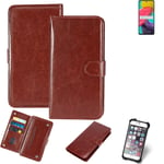 CASE FOR Samsung Galaxy M53 5G BROWN FAUX LEATHER PROTECTION WALLET BOOK FLIP MA